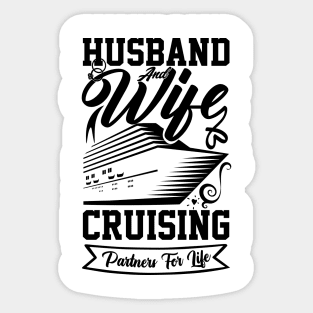 cruise vacation for Setting Sail for Love and Celebration Birthday for Husband and Wife cruise Sticker